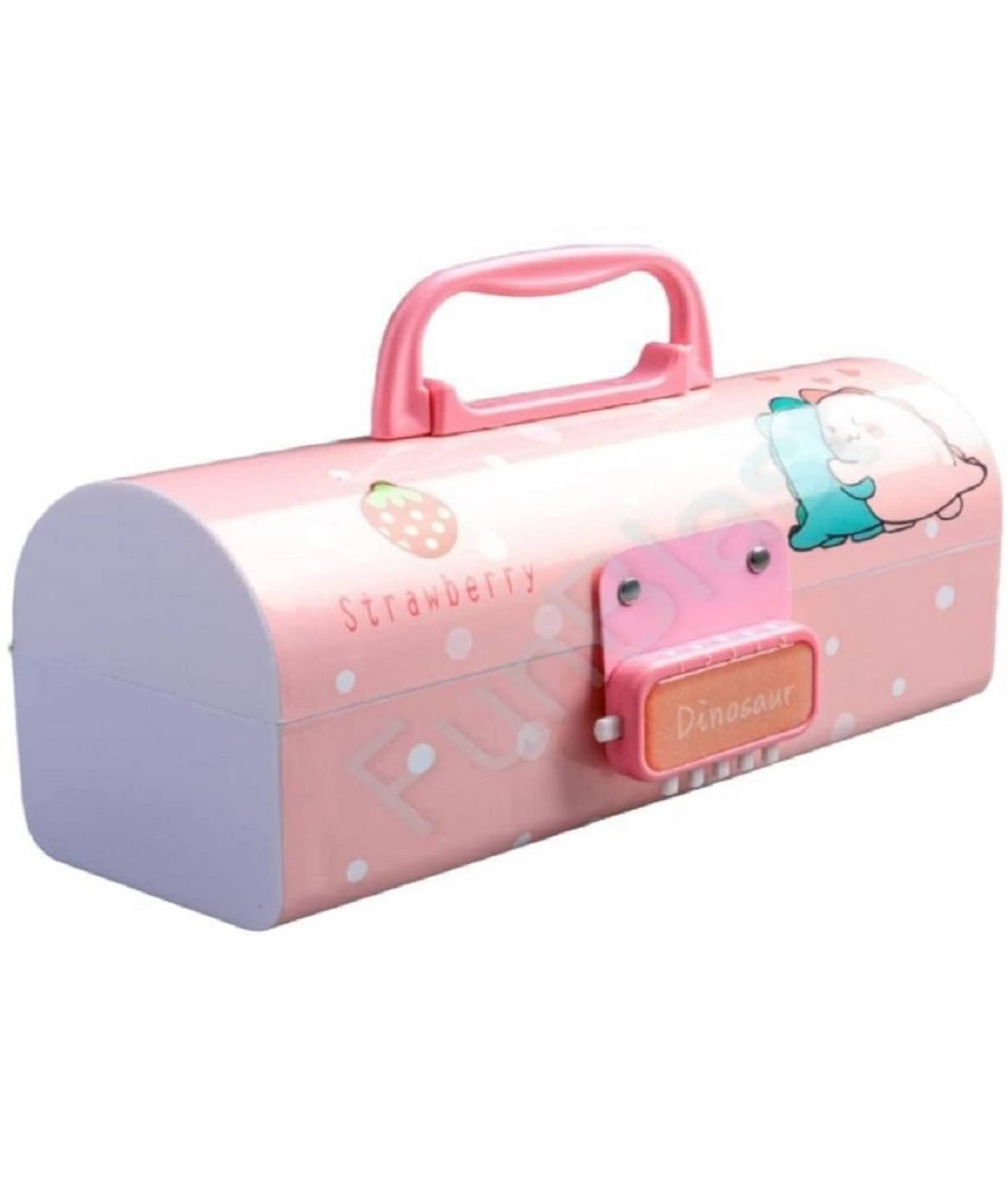     			FEDIFU   Plastic Pencil Box With Code Lock Pen Case Large Capacity Multi-Layer Multi-Function Storage Bag Secret Compartment Pencil Box