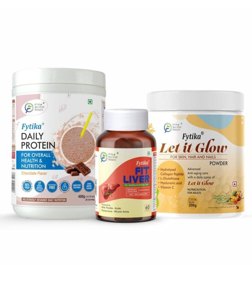     			FYTIKA Protein+Fit Liver+ Let it Glow 3 gm Pack of 3