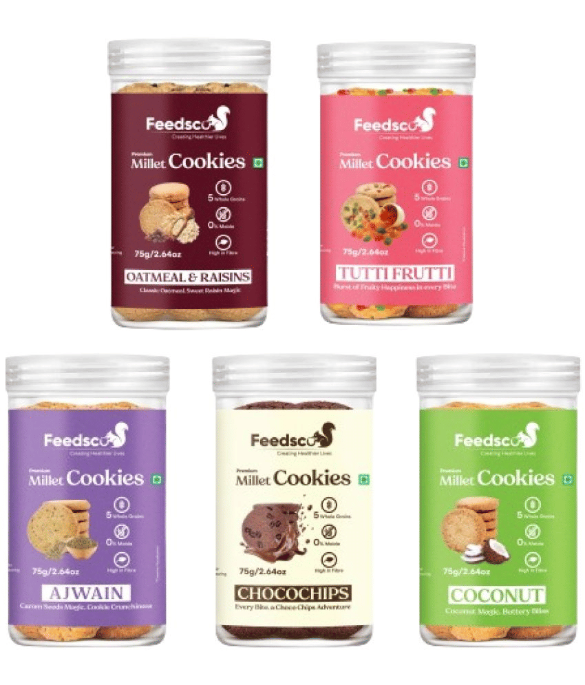     			Feedsco Mix Cookies 75 g Pack of 5