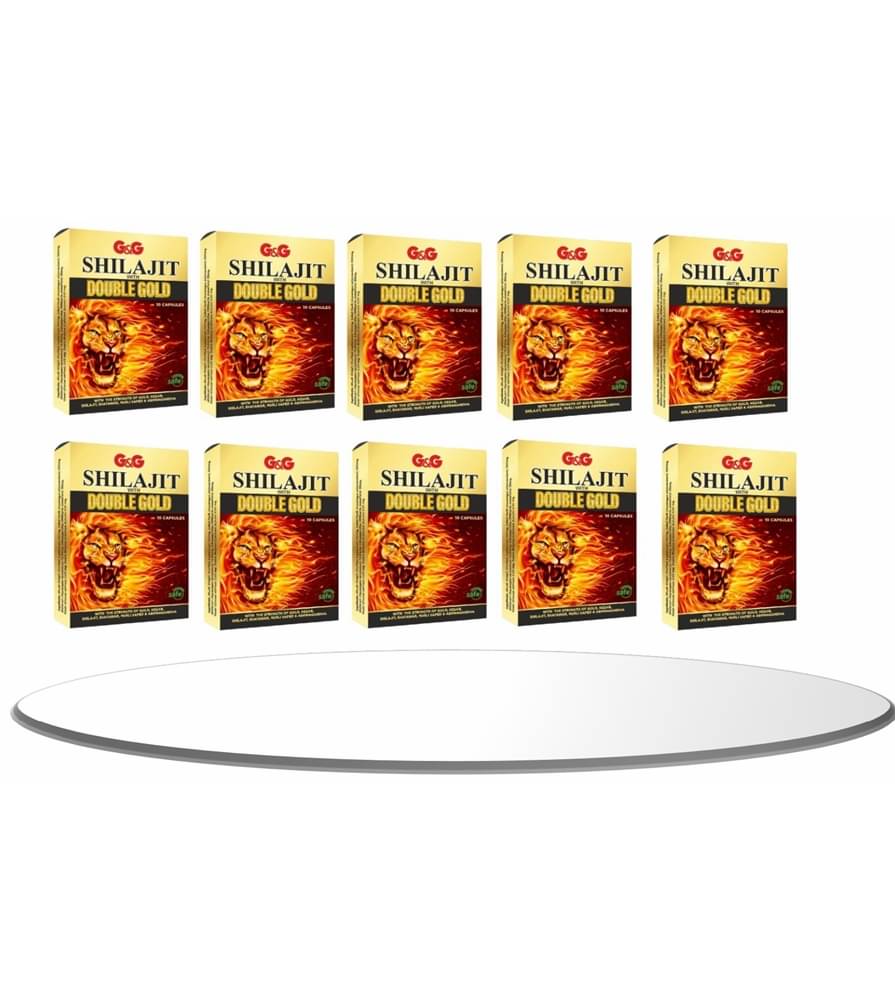     			G&G PHARMACY SHILAJIT WITH DOUBLE GOLD CAPSULES 10NO.S PACK OF 10