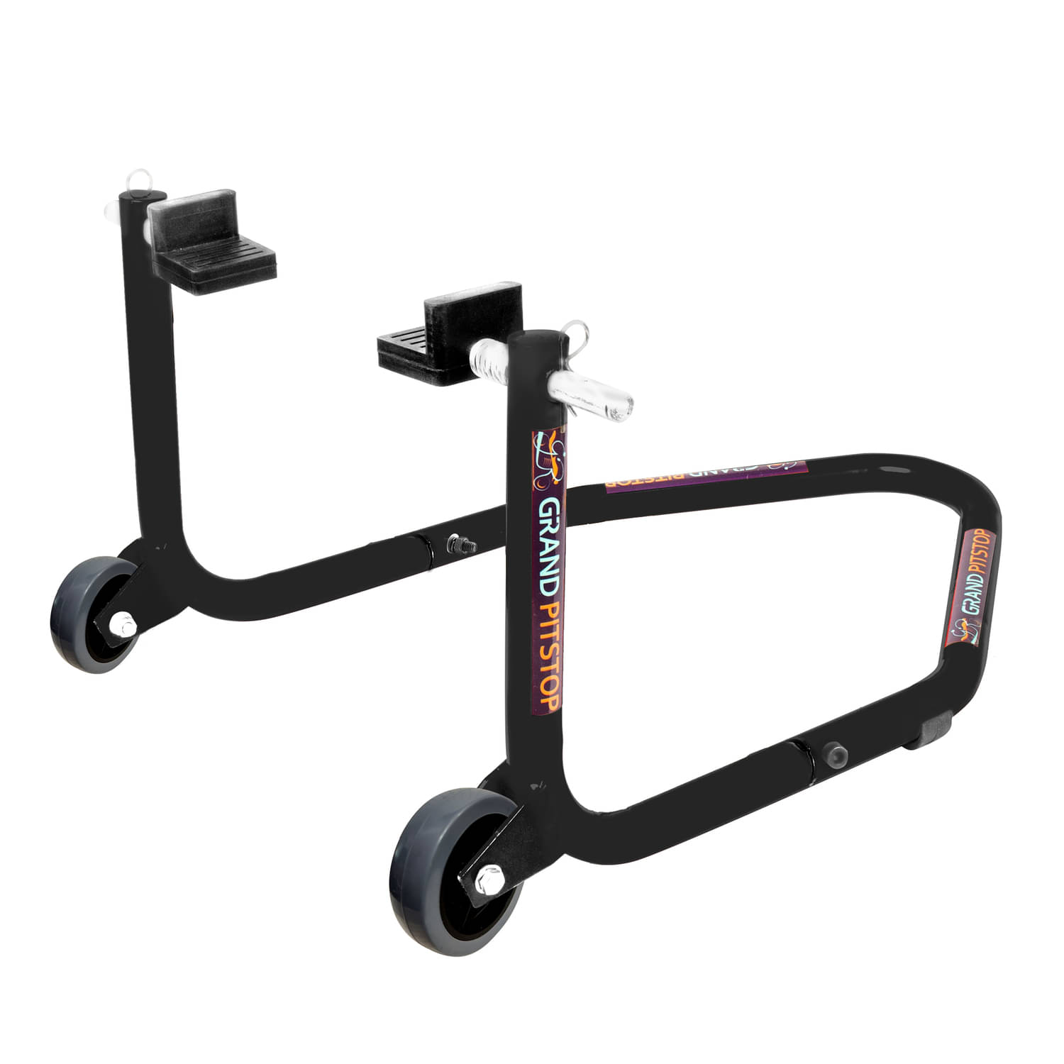     			Grand Pitstop Universal Standard Rear Paddock Stand for Motorcycle with Swingarm Rest (Non-Dismantable, Black, Motorcycle Weight Up to 250 Kgs)