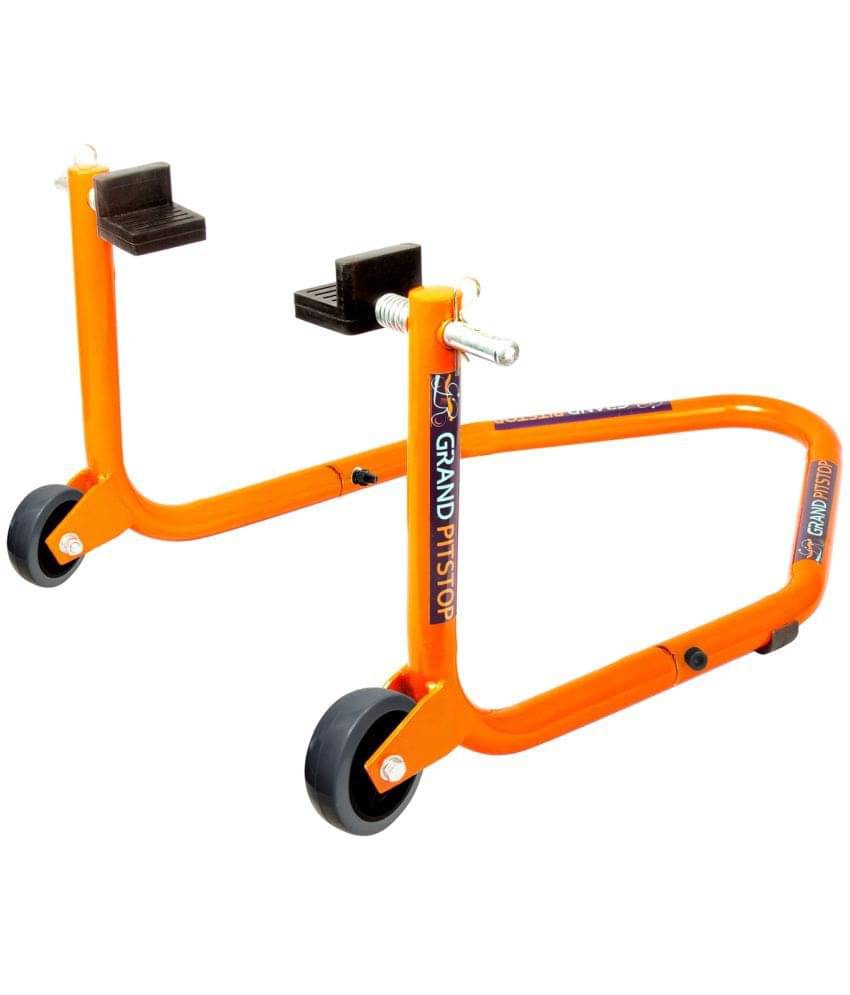     			Grand Pitstop Universal Standard Rear Paddock Stand for Motorcycle with Swingarm Rest (Non-Dismantable, Orange, Motorcycle Weight Up to 250 Kgs)