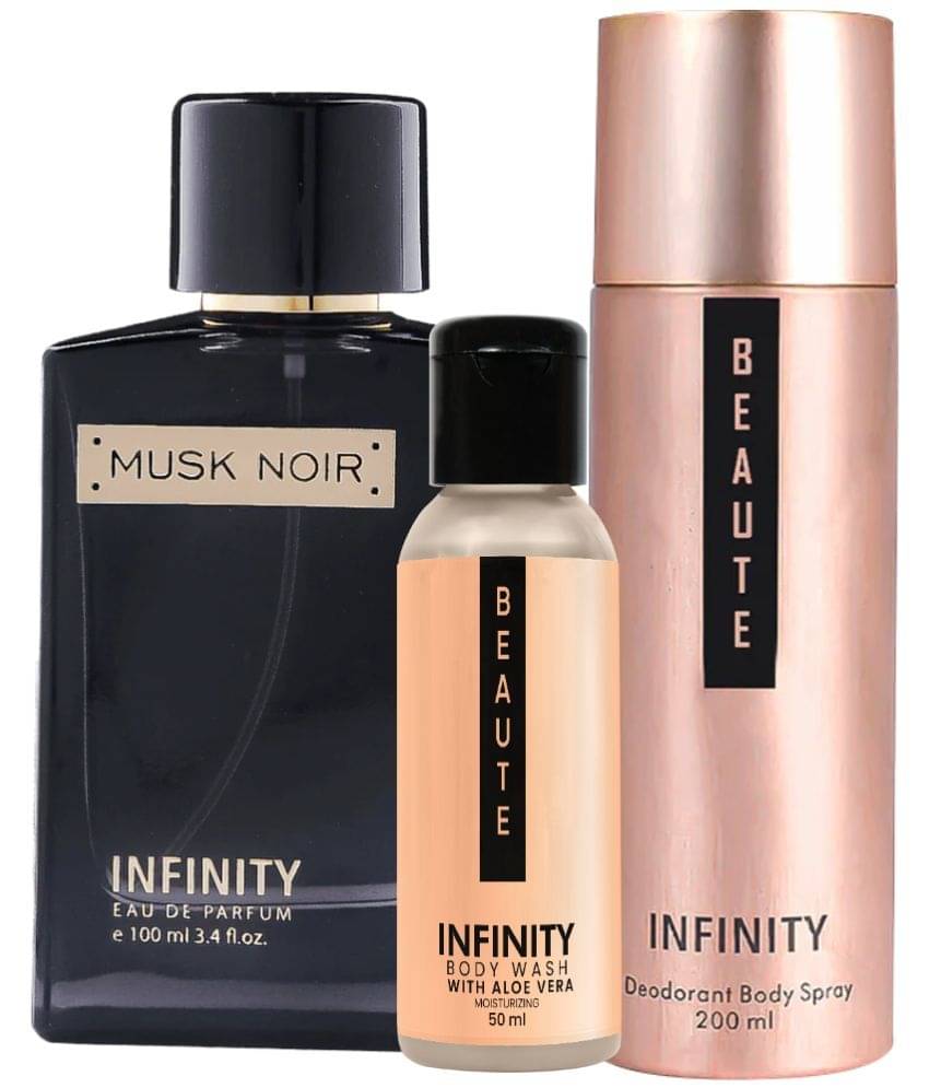     			Infinity Musk Noir EDP Perfume 100ml, Beaute Deo Body Spray 200ml, Beaute Body Wash 50ml