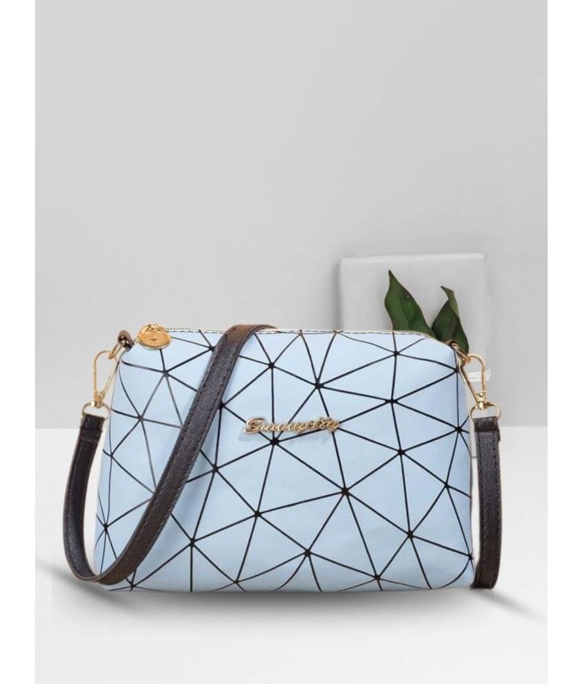     			LIKE STYLE Sling Bag PU Set of 1 ( Light Grey )