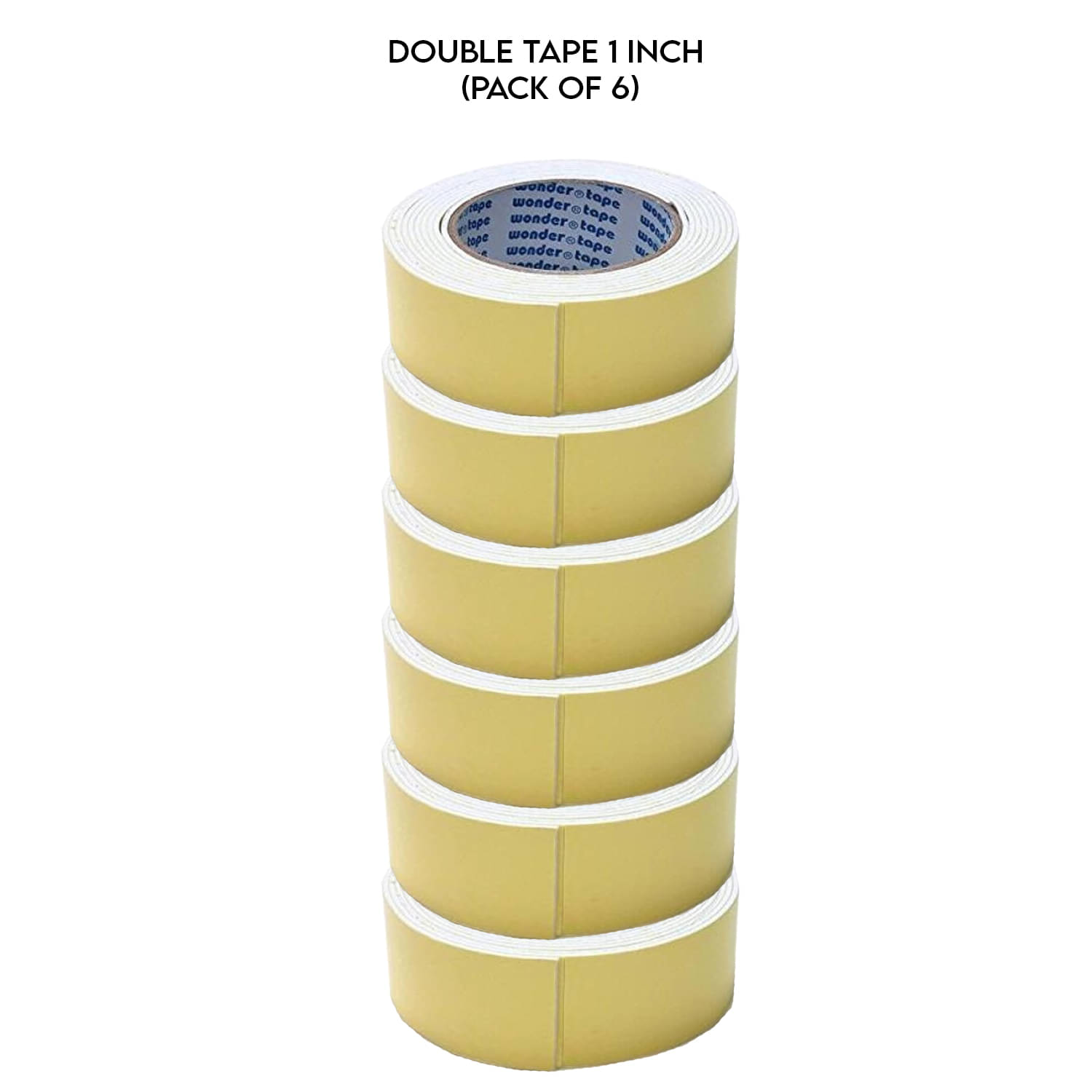     			LXMI Double Sided Self Adhesive Foam Mounting Tape (1Inch X 1Meter) (Pack of 6) White Double Sided Foam Tape ( Pack of 6 )
