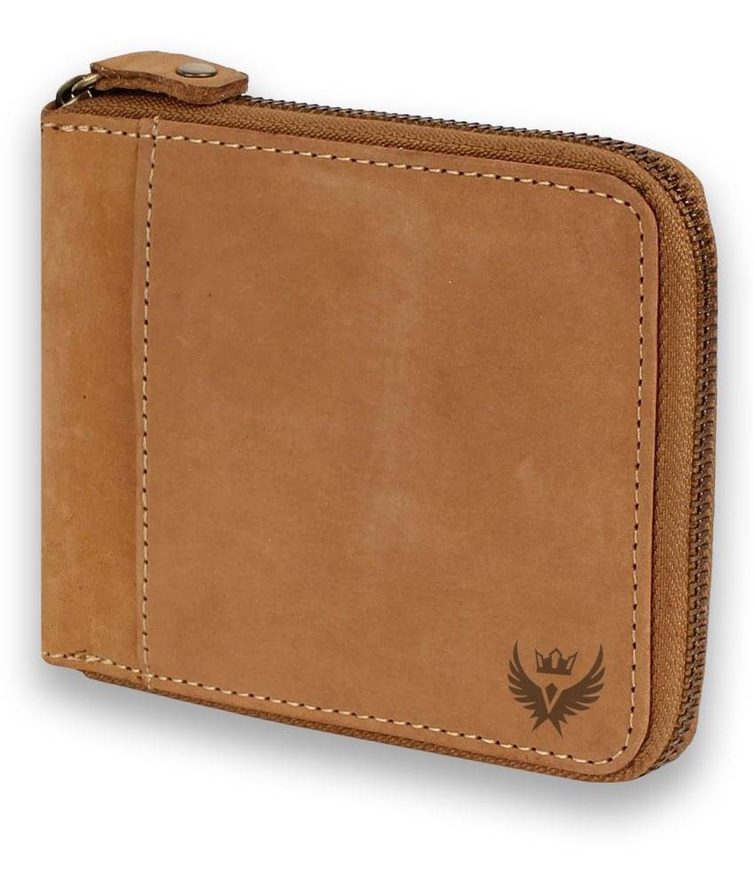     			Lorenz Tan 100% Leather Men's RFID Wallet ( Pack of 1 )