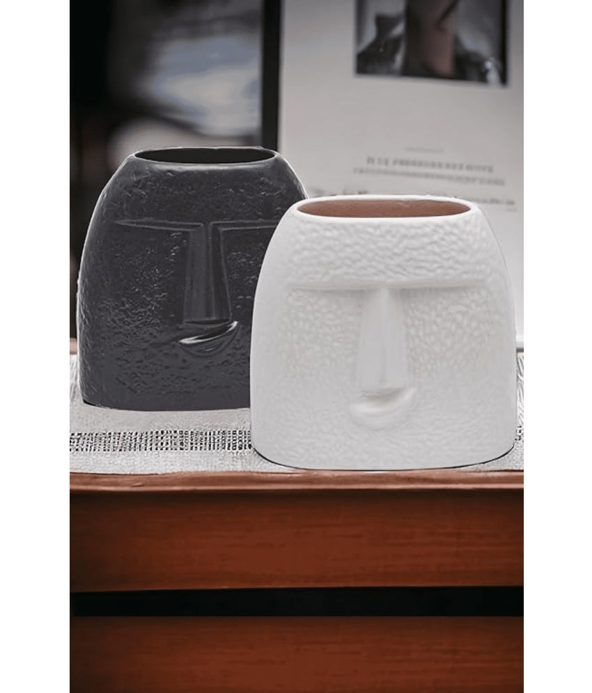     			Malaikah Ceramic Table Vase 12 cms - Pack of 2
