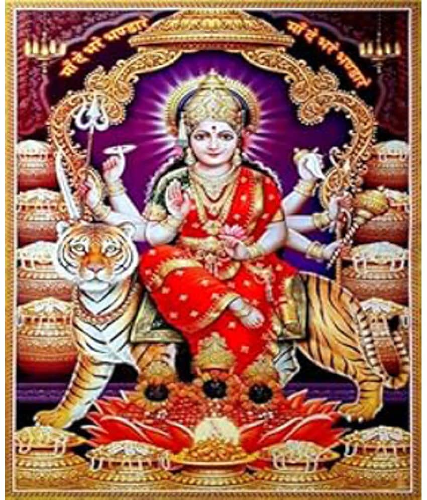 Manas Durga Religious Wallpaper ( 60 X 90 ) cm (Pack of 1)