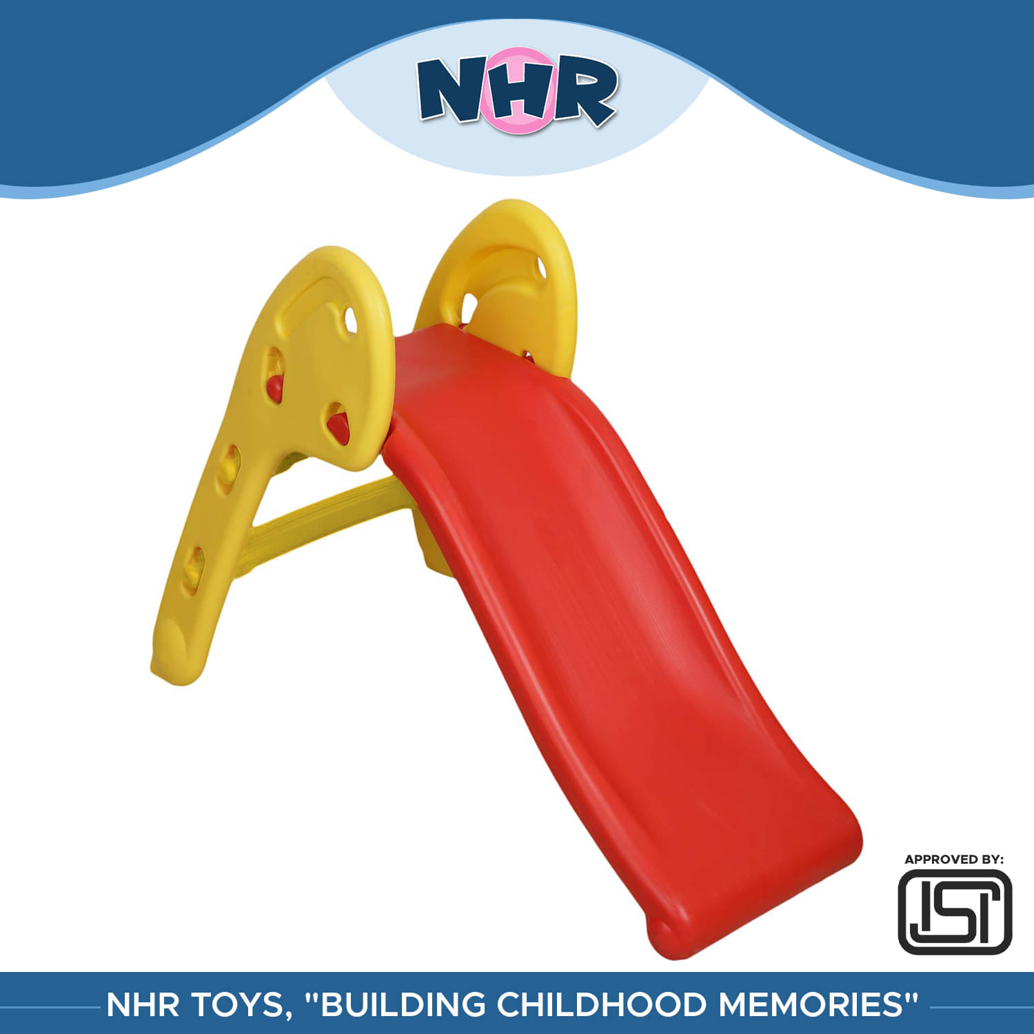     			NHR Foldable Sliding Toys for Kids Boys & Girls | Use Indoor/Outdoor | Safe & Fun Playground Toys for Kids | Perfect Slides for Home, School & Garden | Age Group 24 + Months (Yellow)