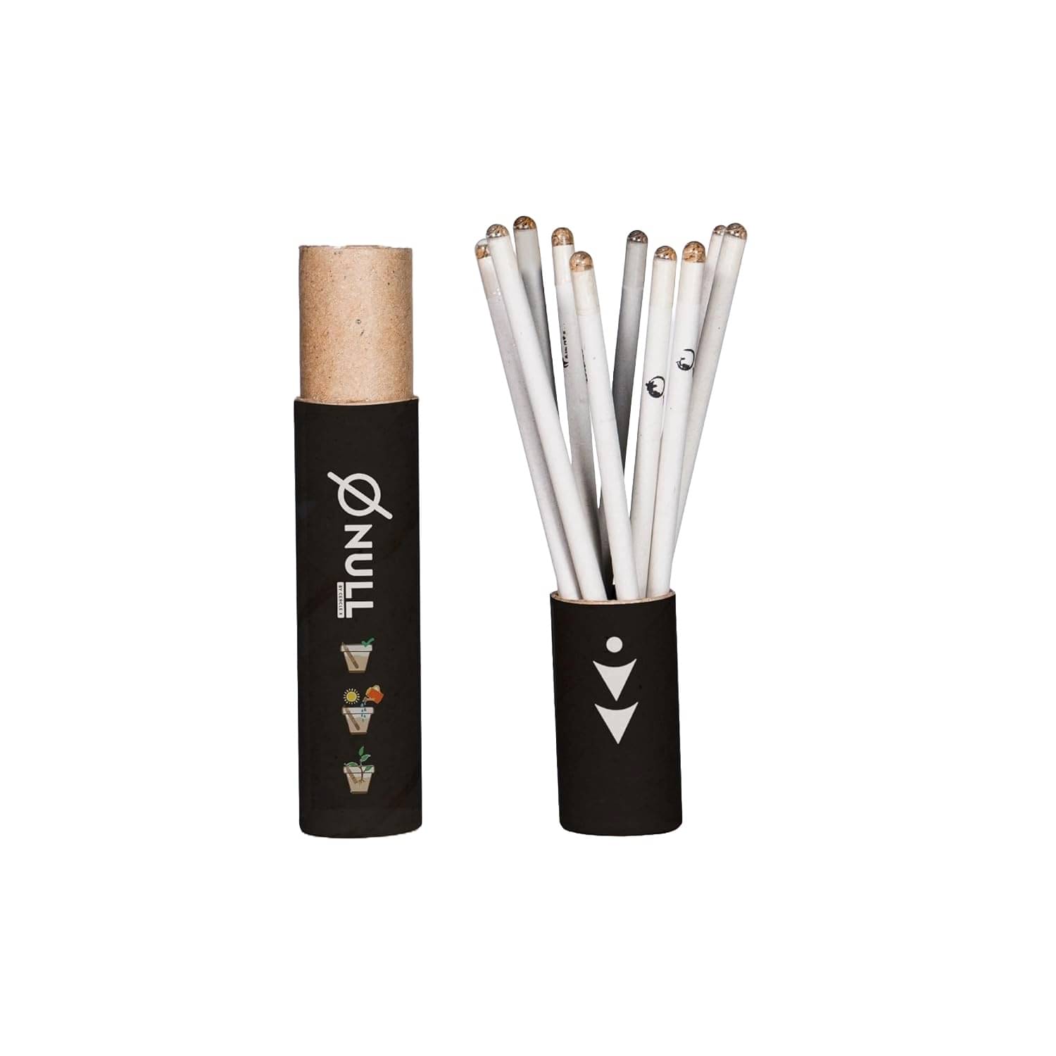     			NULL Eco-Friendly Plantable Seed Pencils | 100% Recycled Paper | Perfect Green Gift for Kids & Adults | Grow Plants from Pencils (Brinjal Seed - White (50 No's)