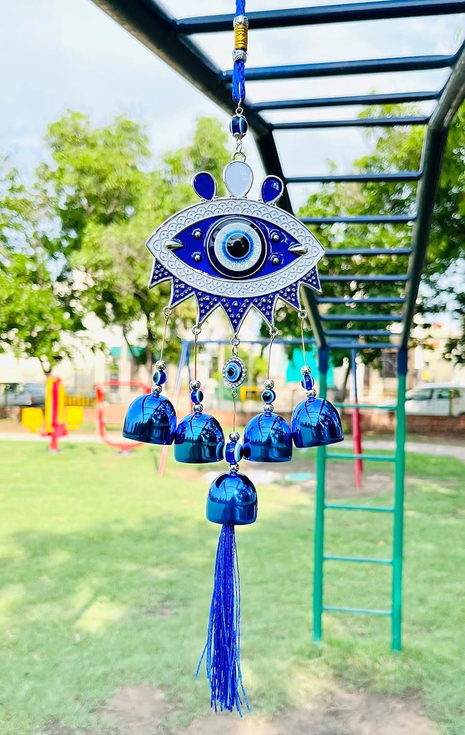     			PAYSTORE Glass Evil Eye Hanging