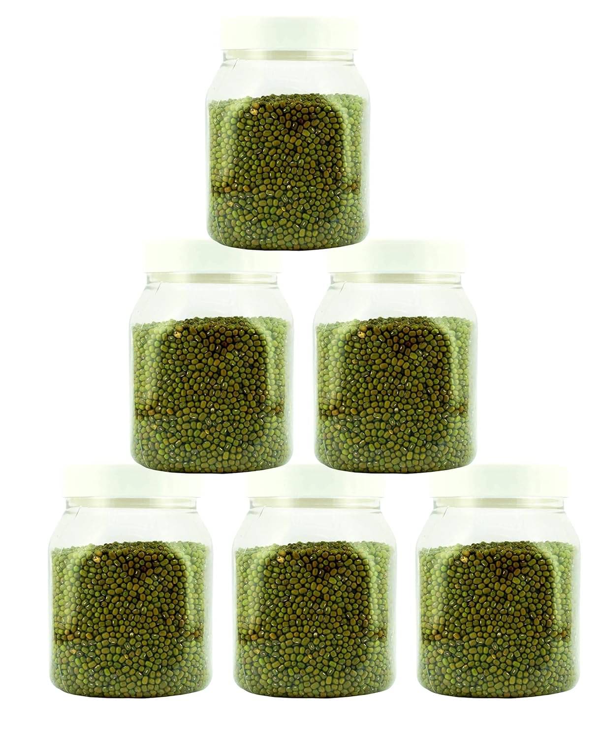     			PearlPet Plastic Transparent Dal Container ( Set of 6 )