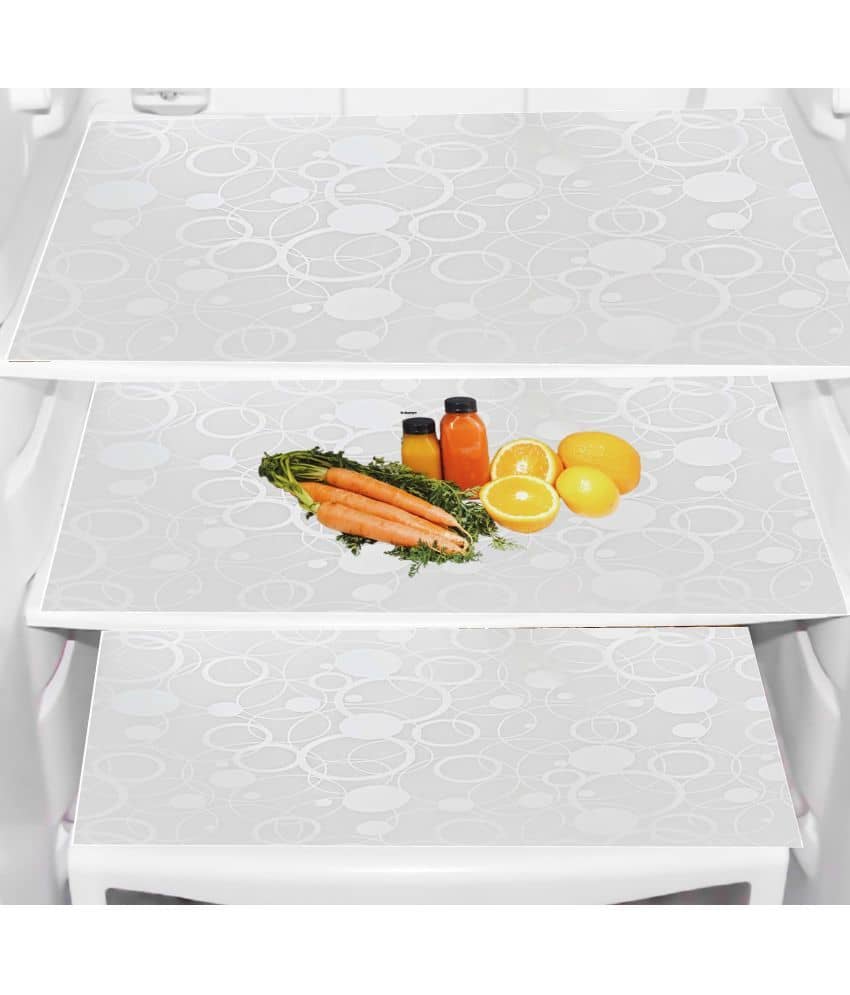 Sanraksshan PVC Floral Fridge Mats ( 40 30 ) Pack of 3 - Multicolor