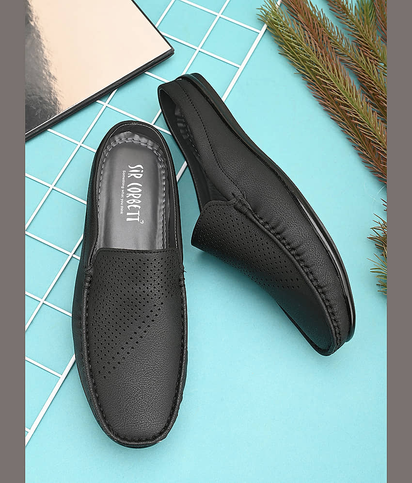 Sir Corbett Black Men's Slip on - Formal Shoes | Buy online on ZillyBuy