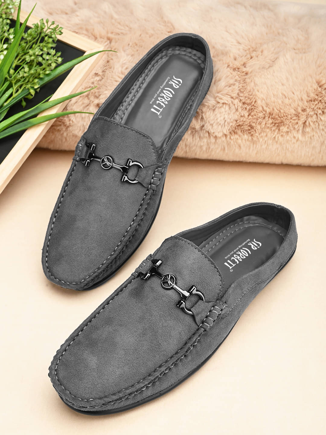     			Sir Corbett Olive Men's Slip on