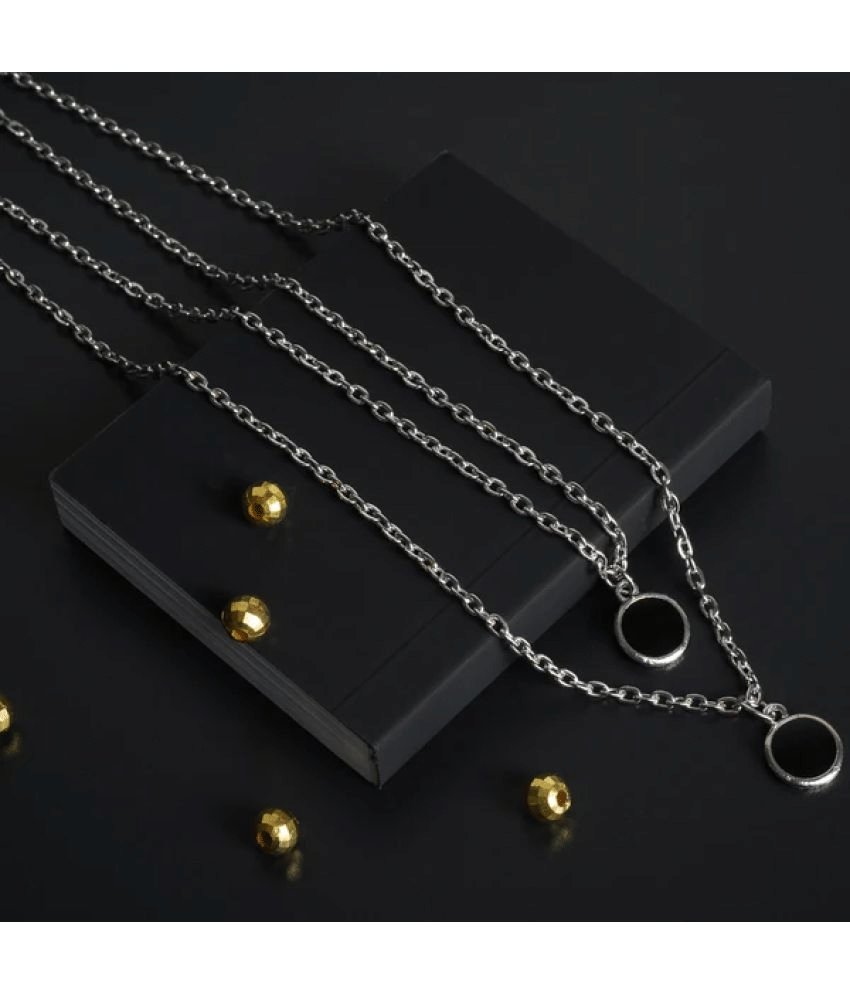 Sunhari Jewels Black Pendant ( Pack of 1 )     			Sunhari Jewels Black Pendant ( Pack of 1 )