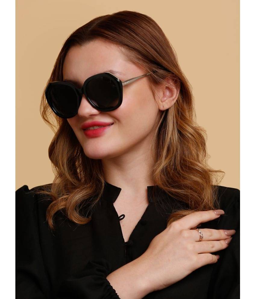     			Sunnies Black Oversized Sunglasses ( Pack of 1 )
