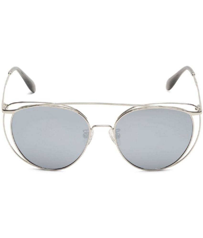     			Sunnies Silver Round Sunglasses ( Pack of 1 )