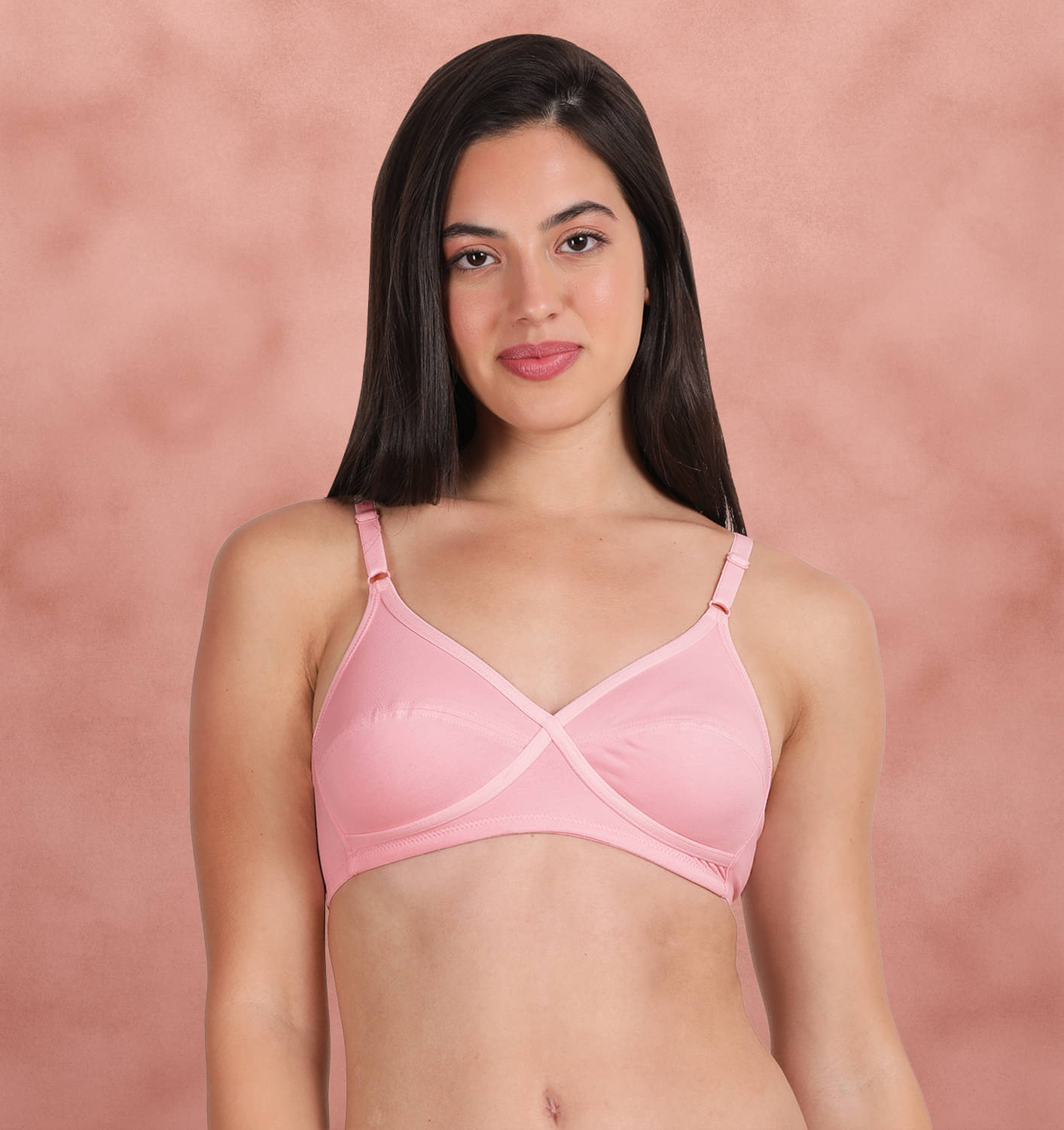 Susie Cotton Non Padded Women's Everyday Bra ( Pink ) LB004-OrchidPink Susie Cotton Non Padded Women's Everyday Bra ( Pink ) LB004-OrchidPink