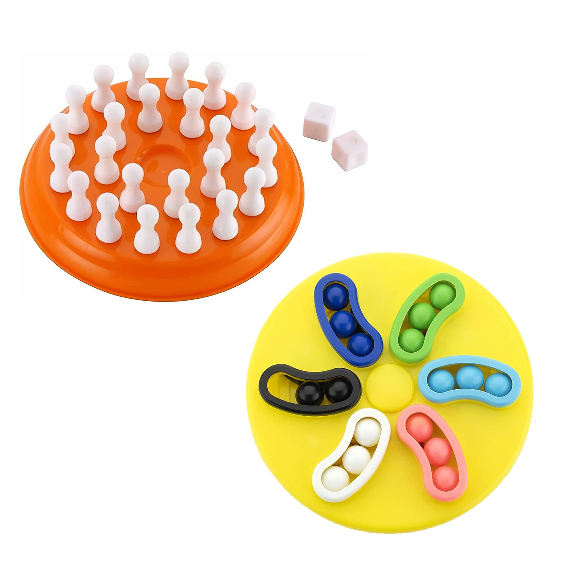     			TOY DEKHO Combo Of Memory Chess Game & Magic Spin Plastic Blocks Brain Teaser For Kids 4+ Years.