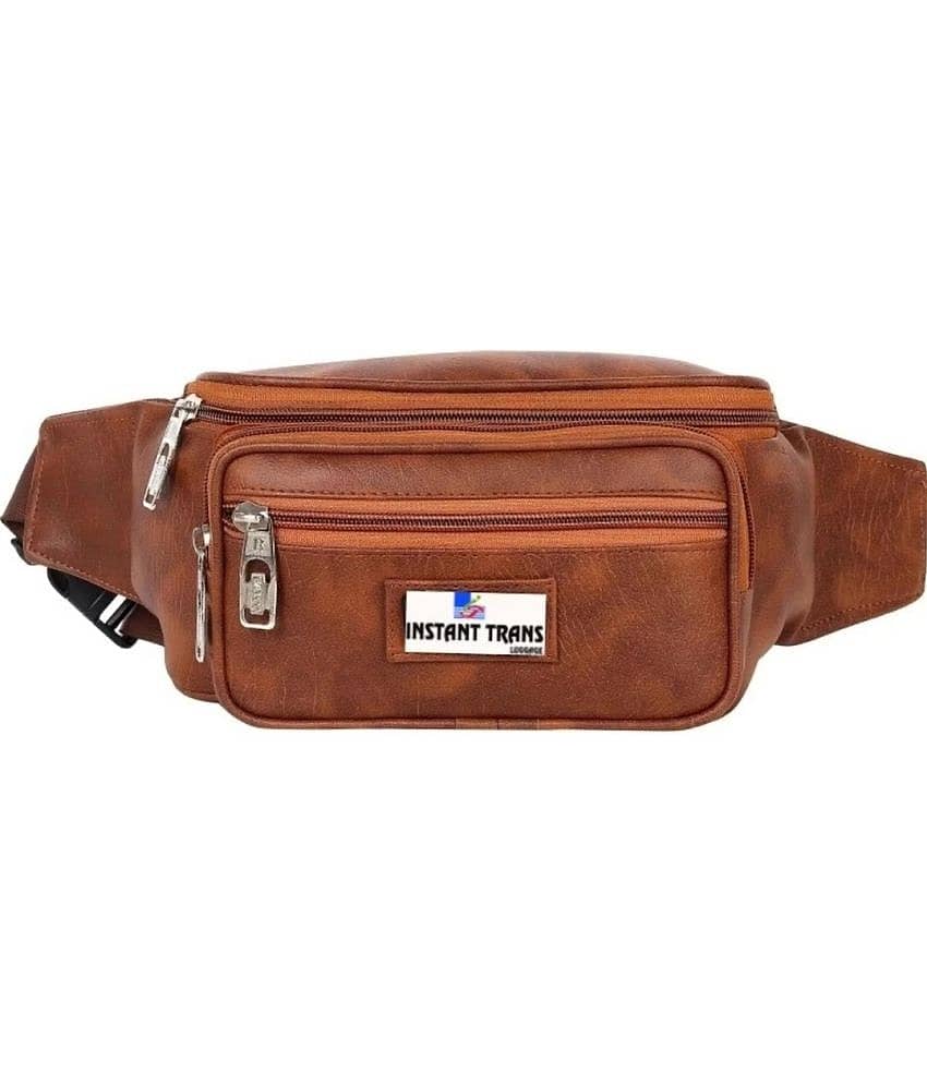 TRANSLUGGAGE Fabric Brown Waist Pouch - Handbags | Buy online on ZillyBuy