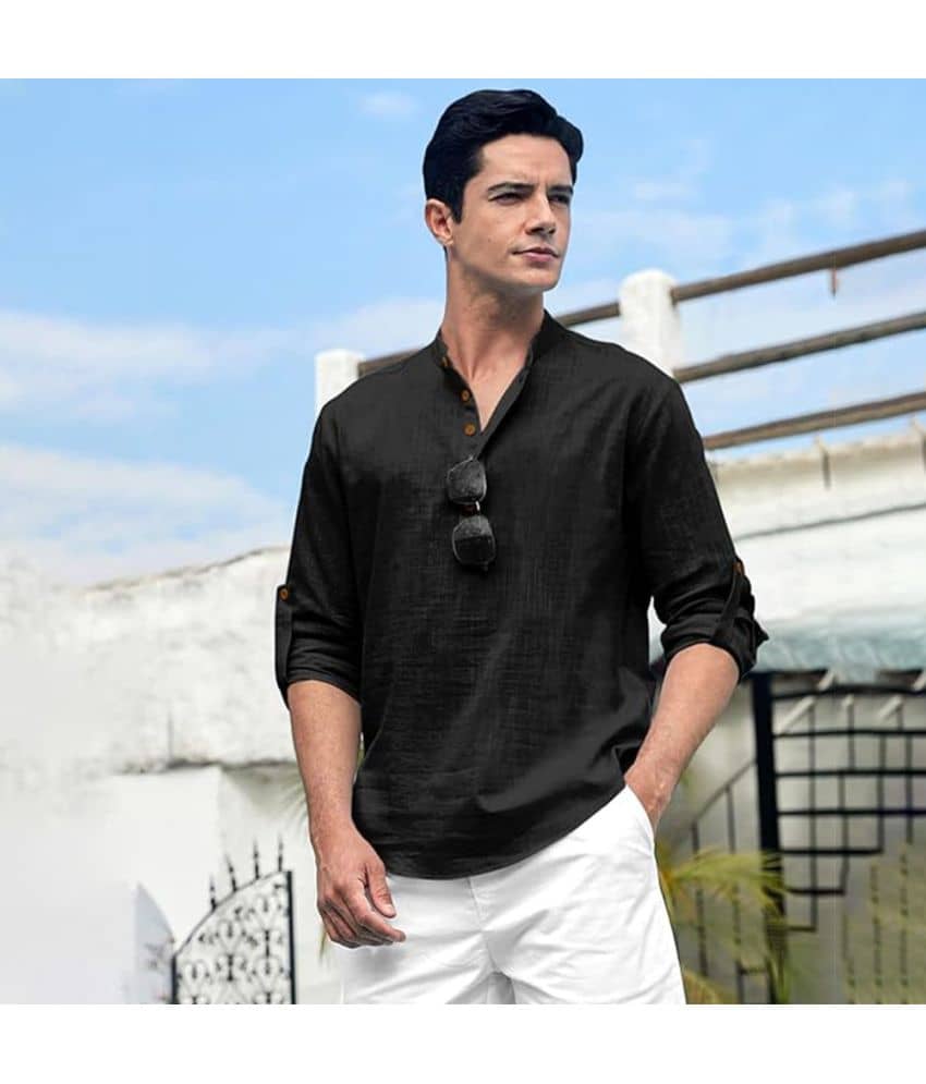 Vida Loca White Cotton Blend Men's Shirt Style Kurta ( Pack of 1 ) - Kurtas & Kurta Sets | Buy online on ZillyBuy