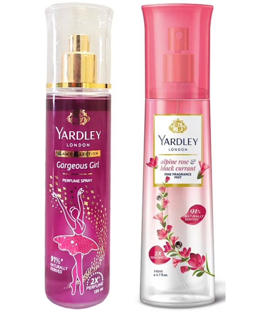     			Yardley London GORGHEOUS GIRL&ALPINE ROSE-BLACK CURRENT Body Spray for Women,Men,Unisex 275 ml ( Pack of 2 )