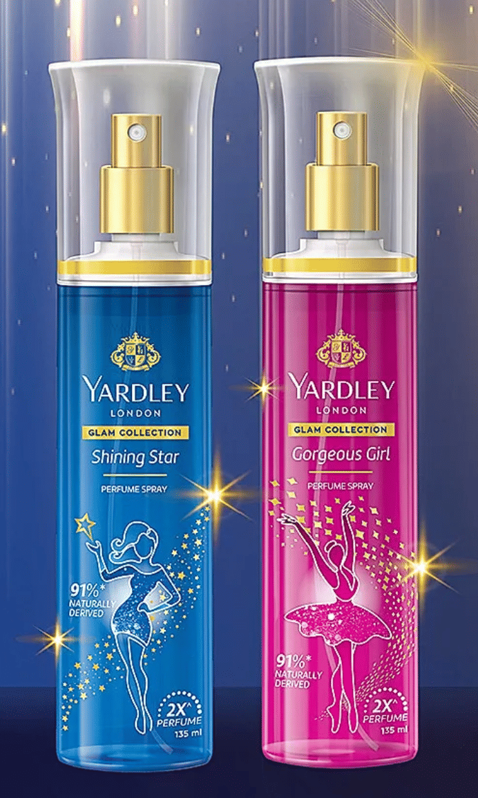 Yardley London SHINING STAR & GORGEOUS GIRL,135 ML EACH Body Mist for Women,Unisex,Men 270 ml ( Pack of 2 )