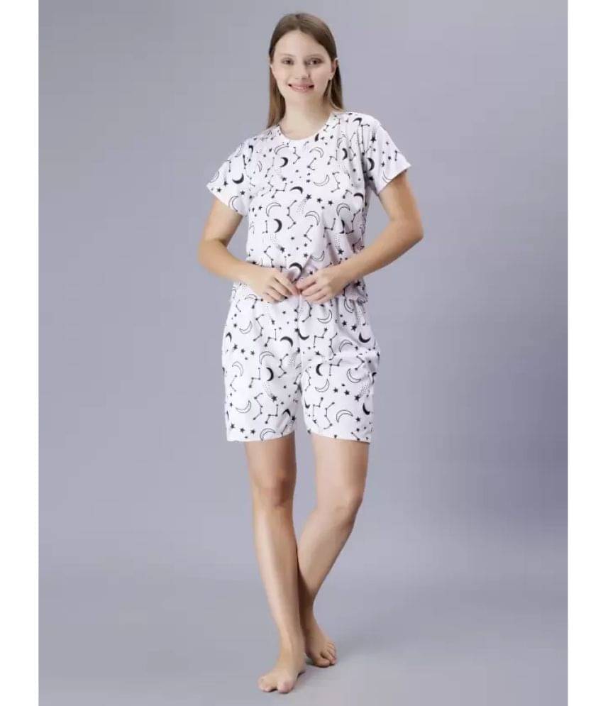 ZIPOX Multi Color Cotton Blend Women's Nightwear Nightsuit Sets ( Pack of 1 ) ZIPOX Multi Color Cotton Blend Women's Nightwear Nightsuit Sets ( Pack of 1 )