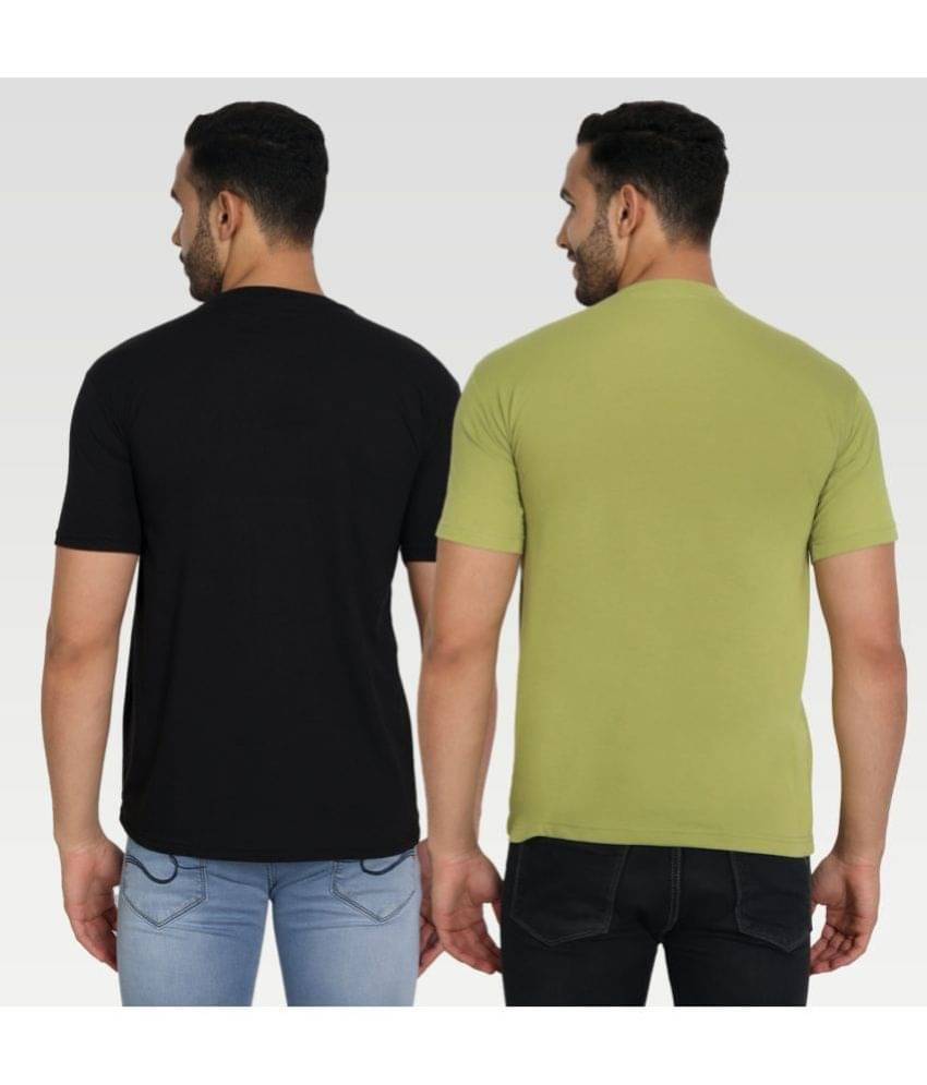     			Zeffit Pack of 2 Cotton Blend Regular Fit Men's T-Shirt ( Multicolor )