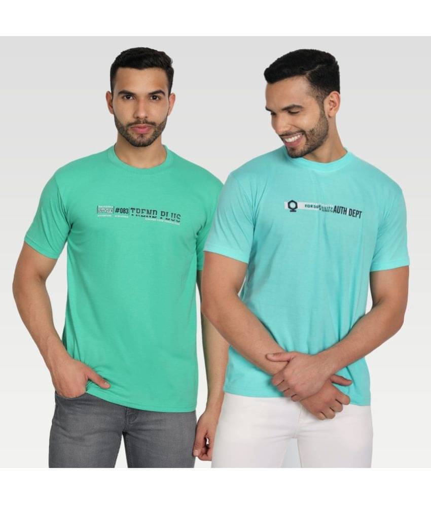     			Zeffit Pack of 2 Cotton Blend Regular Fit Men's T-Shirt ( Multicolor )