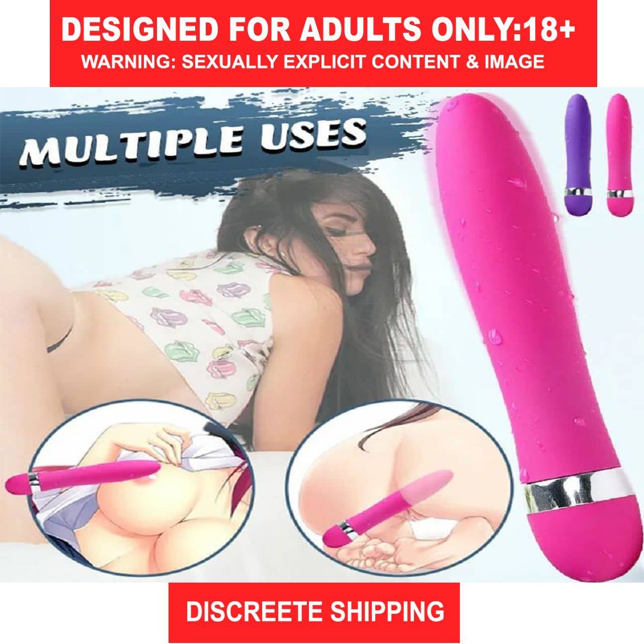 7 Inch Multi-Speed Gold Bomb G-Spot Vibrating Stick Dildo Female Adult AV Sex Toy Waterproof Massager Vagina Women's Toy female sexy toy