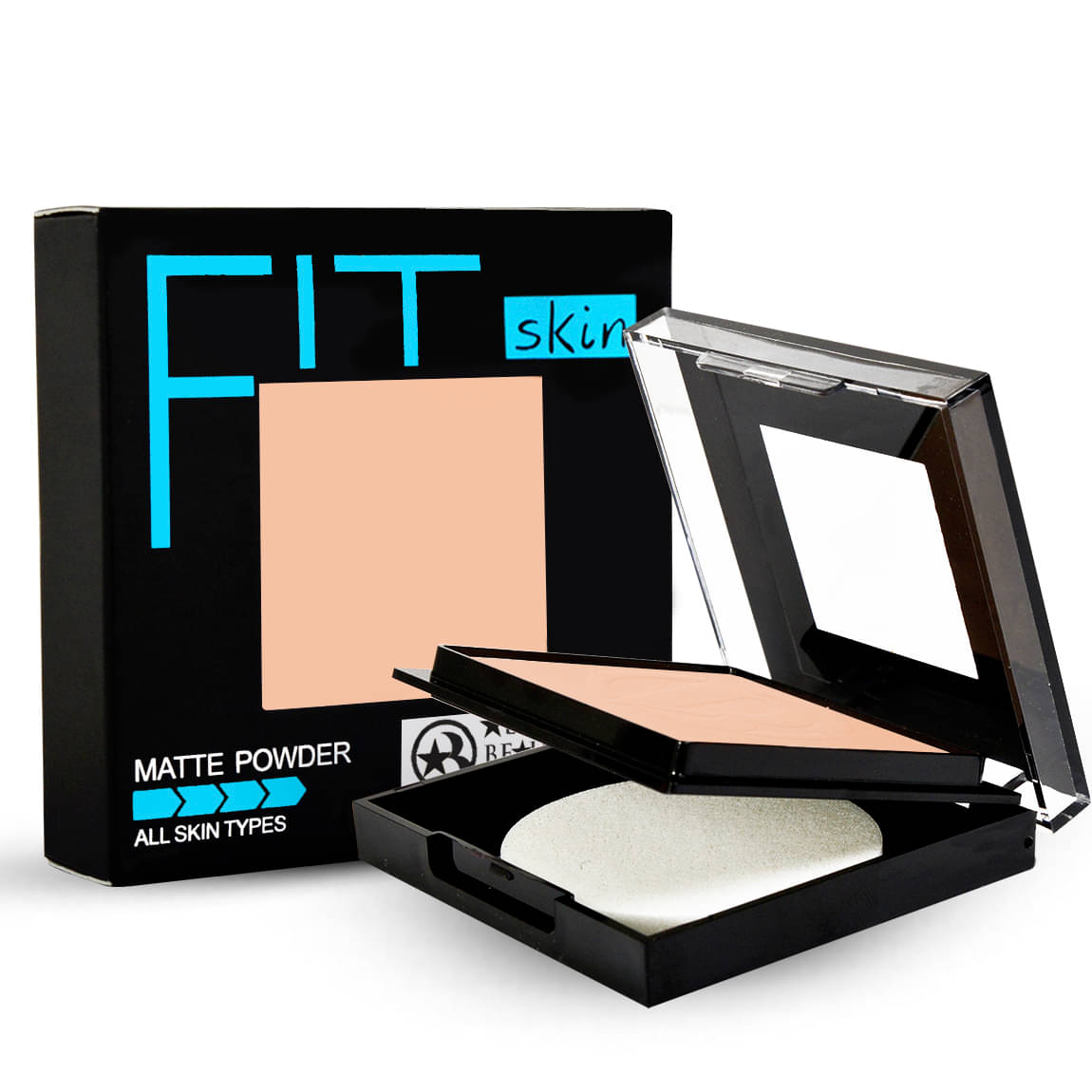     			Adbeni Compact Powder with Light-Diffusing Particles for a Flawless, Long-Lasting, Shade-02, 12gm