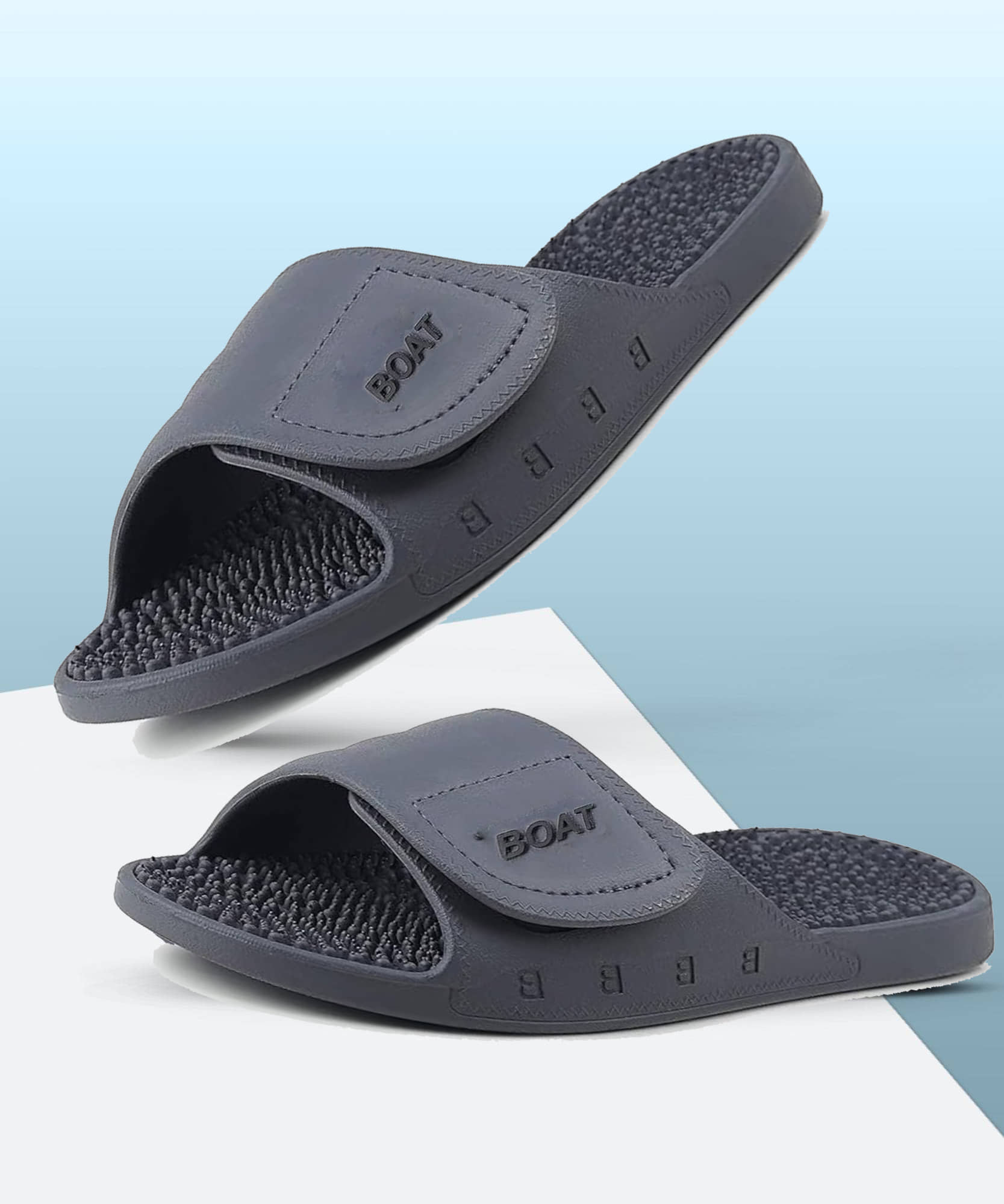 Gokik Blue Men's Massage Flip Flop