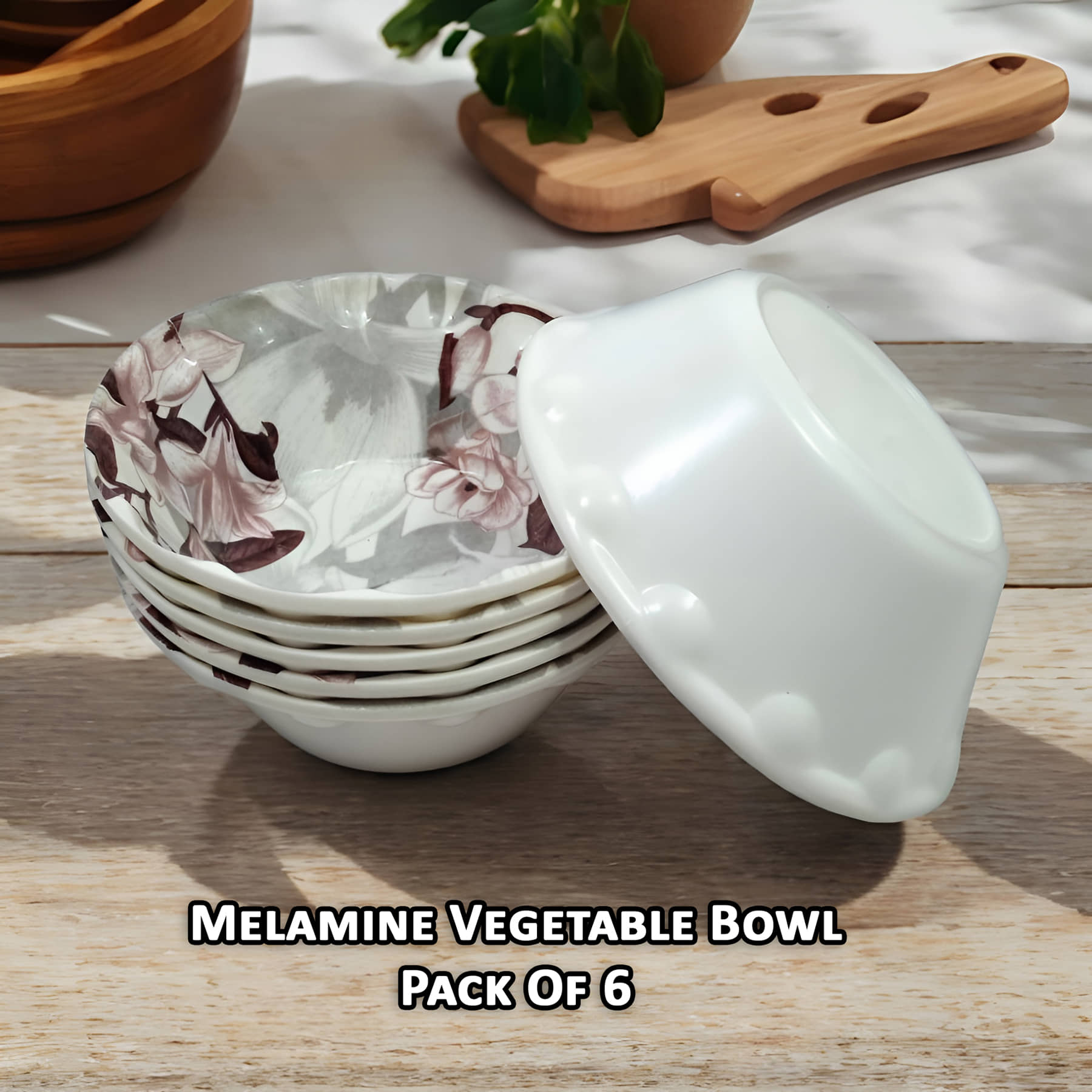 Inpro Melamine Vegetable Bowl 200 mL ( Set of 6 )