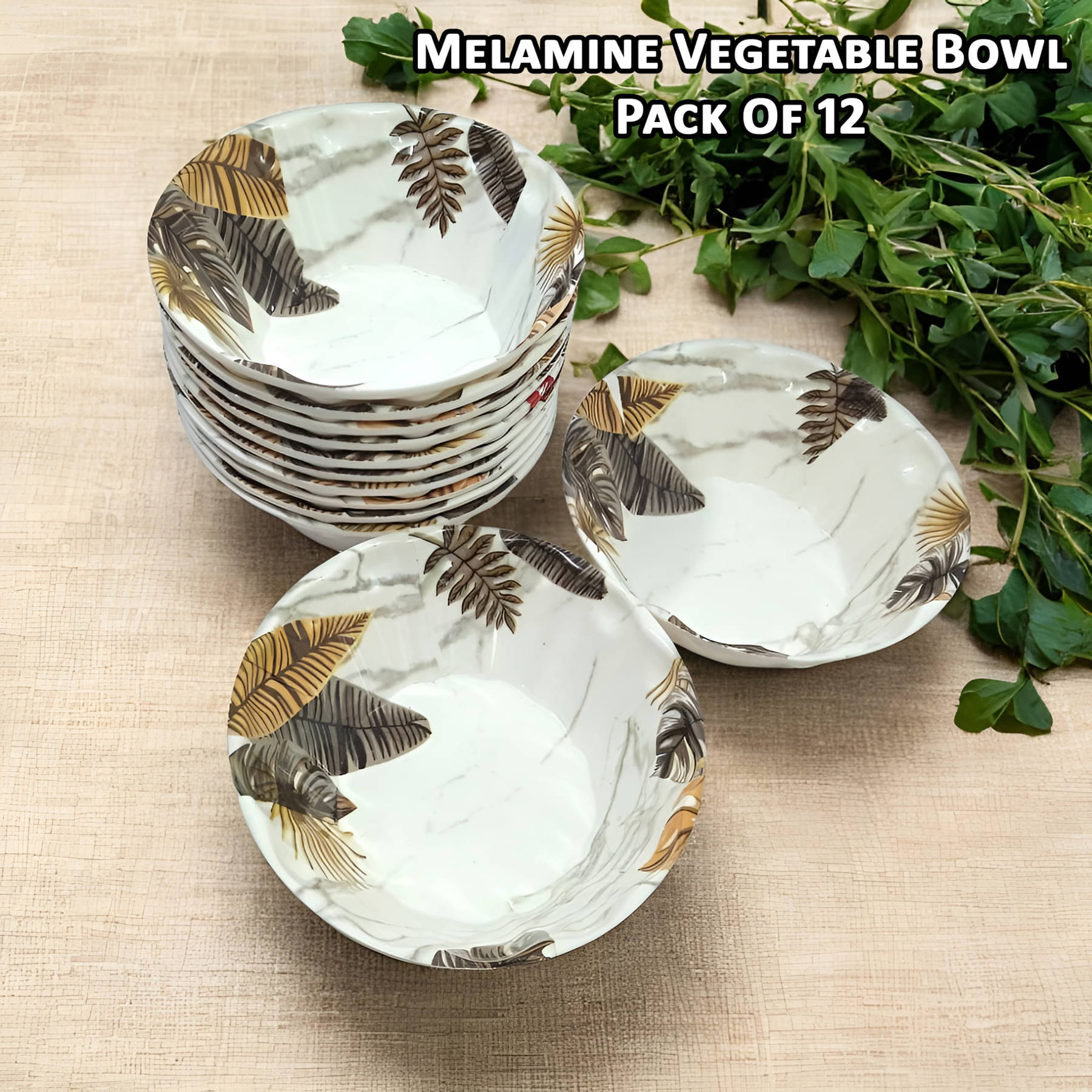     			Inpro Melamine Vegetable Bowl 200 mL ( Set of 12 )