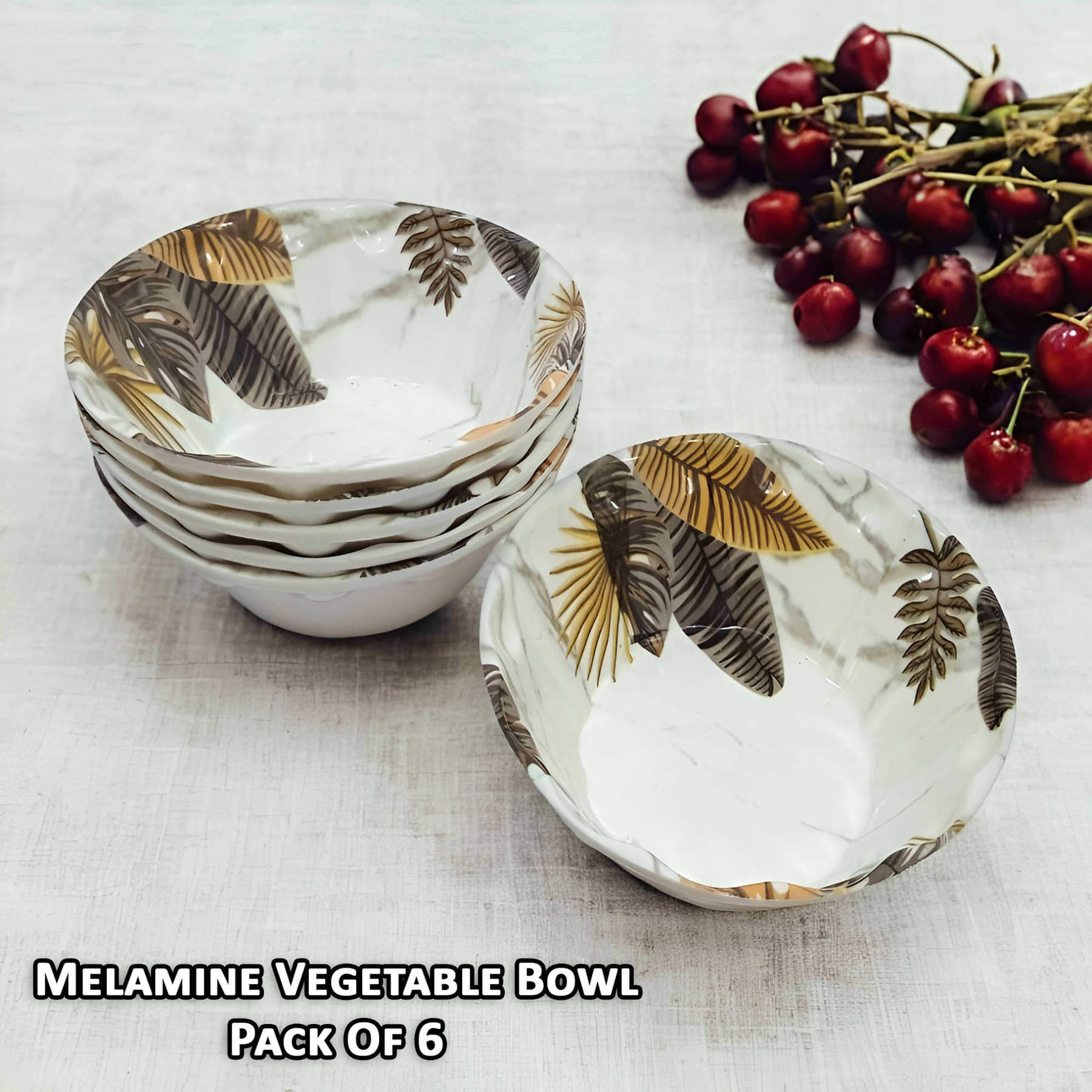 Inpro Melamine Vegetable Bowl 200 mL ( Set of 6 )     			Inpro Melamine Vegetable Bowl 200 mL ( Set of 6 )