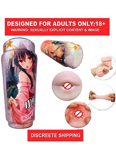 Japanese anime erotic sex toy for men Real Silicone Pocket Mouth artificial  male masturbator adult toy sexual viginas toy for men