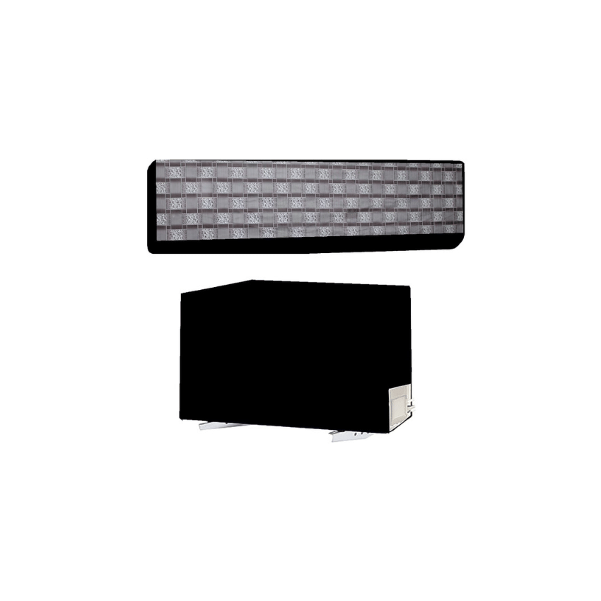     			KALRA MAGIC Single Polyester Gray AC Cover for 1.5 Ton Split AC