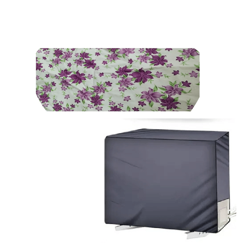 KALRA MAGIC Single Polyester White AC Cover for 1.5 Ton Split AC KALRA MAGIC Single Polyester White AC Cover for 1.5 Ton Split AC