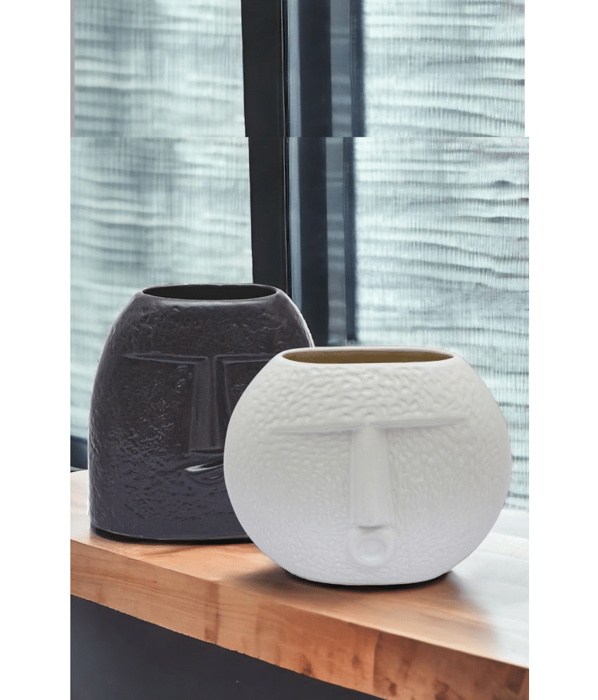     			Malaikah Ceramic Table Vase 12 cms - Pack of 2