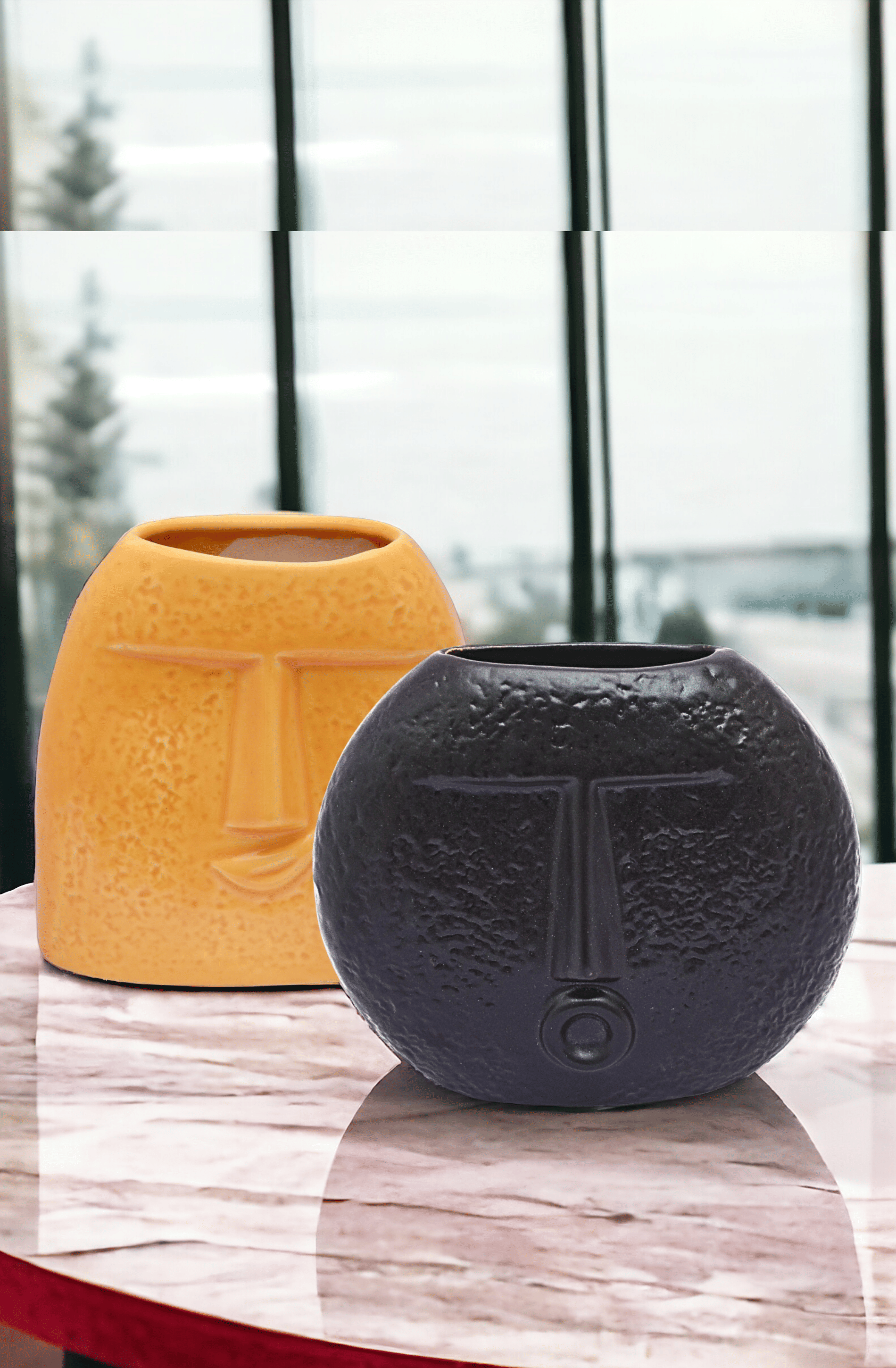     			Malaikah Ceramic Table Vase 15 cms - Pack of 2