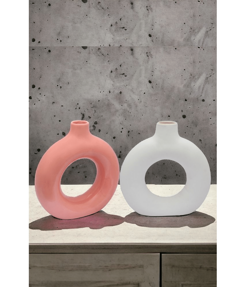     			Malaikah Ceramic Table Vase 20 cms - Pack of 2
