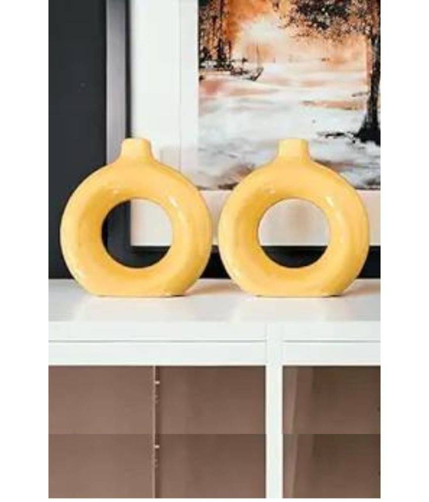     			Malaikah Ceramic Table Vase 20 cms - Pack of 2