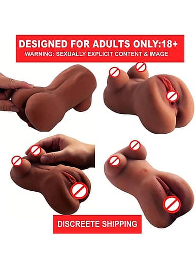 small mini sex dolls Realistic Small Torso Sex Doll 1.19LB TPE Mini Adult Love Doll Clear Color main image 1