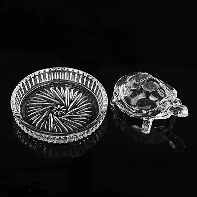     			PAYSTORE Yantra Crystal Tortoise with Plate 12 cm ( Pack of 1 )