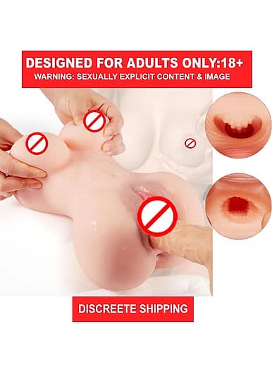 Sex Doll Male Masturbator with Realistic Boobs Vagina and Anal, 2 in 1 Masturbator  Love Doll Pocket Pussy Male Masturbation sexy doll toy women