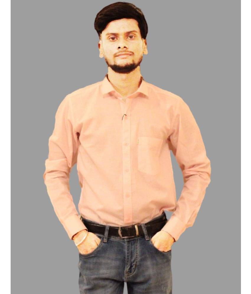 Shubh paridhaan Cotton Blend Regular Fit Solids Full Sleeves Men's Casual Shirt - Pink ( Pack of 1 ) Shubh paridhaan Cotton Blend Regular Fit Solids Full Sleeves Men's Casual Shirt - Pink ( Pack of 1 )