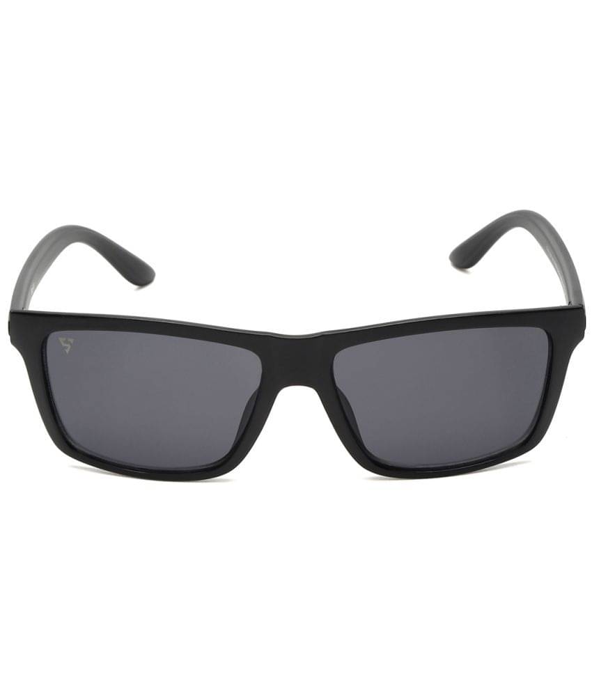     			Sunnies Black Rectangular Sunglasses ( Pack of 1 )
