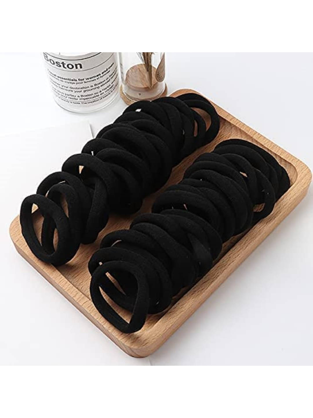     			YOUBELLA Black Women's Rubber Band ( Pack of 12 )